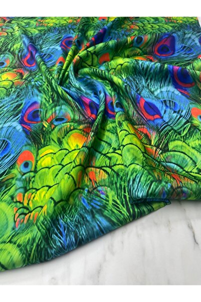 ipekkumaş Model de pene de păun verde Cămașă de rochie Tivil Produs din țesăt...