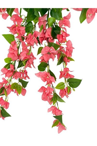 Nettenevime Yapay Çiçek Pembe Begonvil Çiçeği 8Dallı 70cm Sarkan Çiçek
