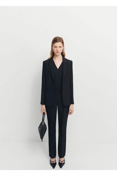 MANGO Woman Woolen Suit and Trousers Set