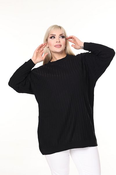 MJORA Crew Neck Comfortable Fit Large Size Knitwear Sweater