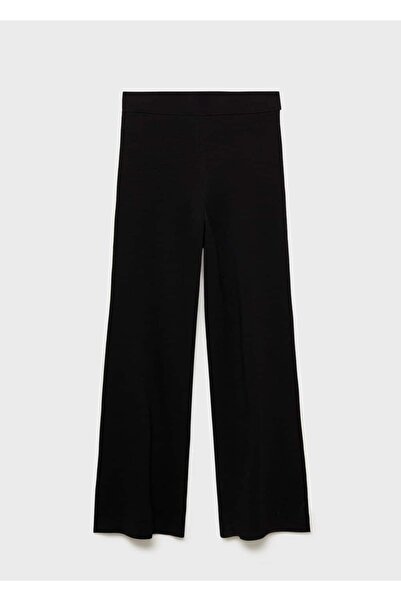 MANGO Woman Kontrast Şeritli Düz Kesim Pantolon