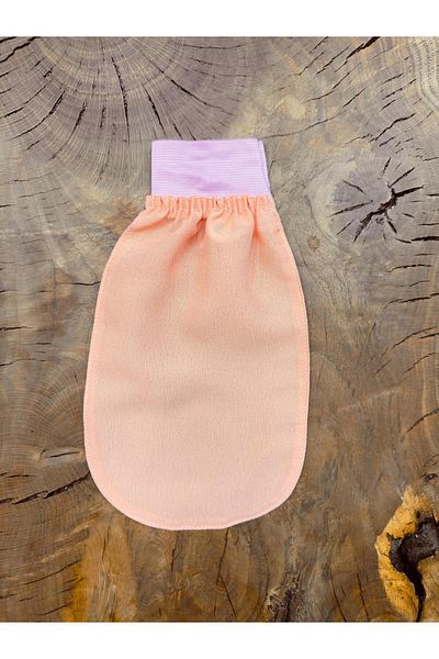 CeyCeyCatch Silk Thin Shower Pouch - Elastic, Exfoliating Gloves, 100% Flush Natural Pink, for Women and Men