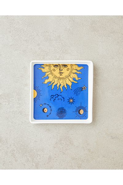 English Home Talisman Moon New Bonemeli Blue Snack Bowl - 11.5 cm