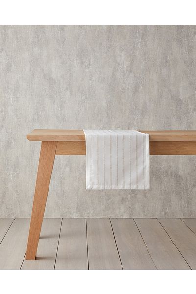 English Home 40x140 cm Alb-Bej Flossy Poliester Runner