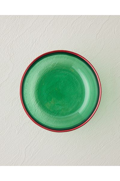 English Home Green Snack Bowl - 11 cm Christmas Candy Glass