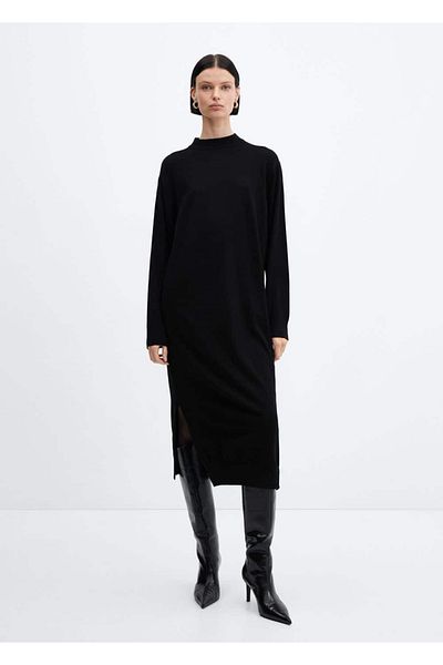 MANGO Woman Round Neck Knitwear Dress