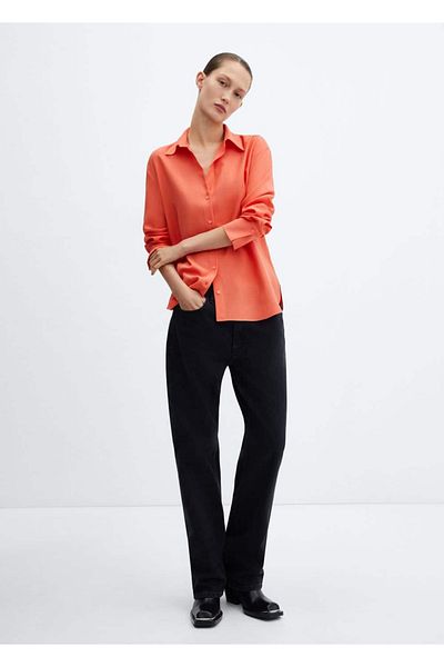 MANGO Woman Lyocell fluid shirt
