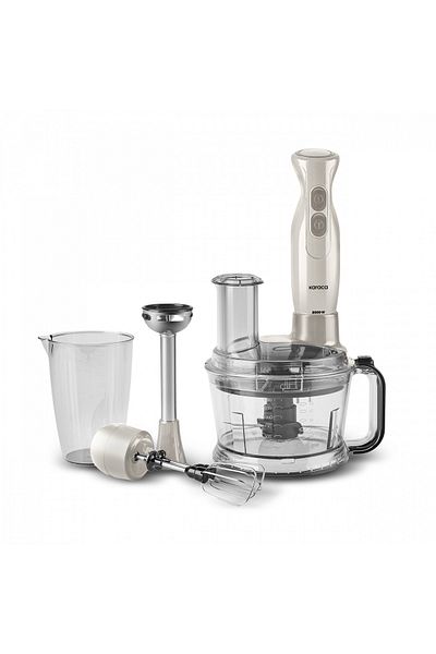 Karaca 6 in 1 Food Processor 1.5 L Large Bowl, Turbo Function 2000W Powerful Motor