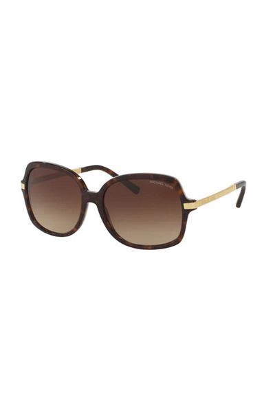 Michael Kors Woman Square Sunglasses- Mk 2024 - Lense Size:57mm - Dark Tortoise