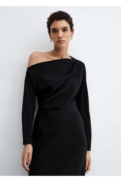 MANGO Woman Asymmetrical dress with slit