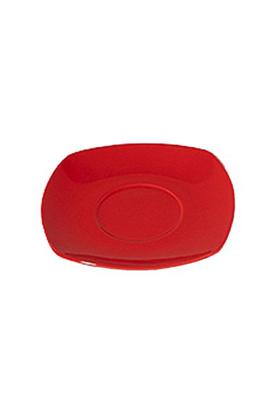 Dania 6-Piece Porcelain Plate Set Red 15cm