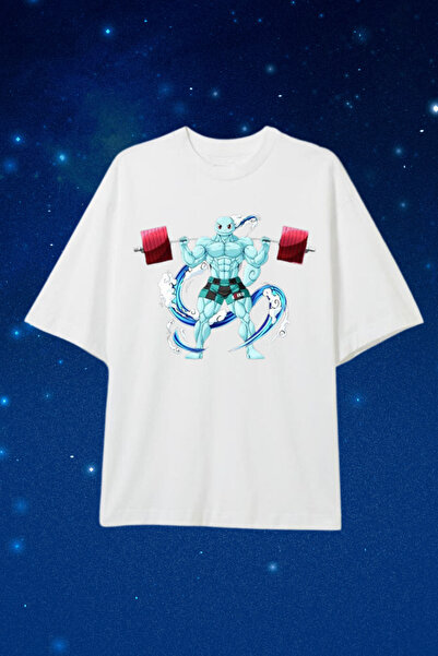 Dupe Design Tricou oversize imprimat Pokemon Gym Workout