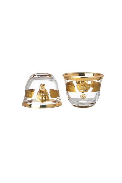 Dania A set of 12 Turkish-made Arabic coffee cups with elegant and unique designs