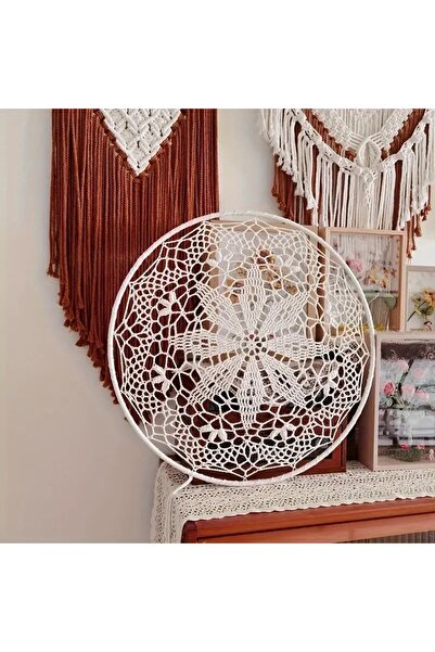 MG HOME 1 ADET 30 CM MAKROME EL İŞİ ÇEMBER SADECE ÇEMBER DUVAR SÜSÜ KENDİN YARAT