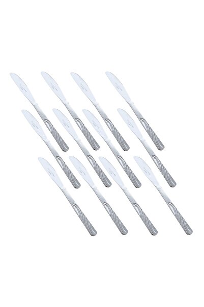 Dania طقم سكاكين من الفولاذ المقاوم للصدأ مكون من 12 قطعة