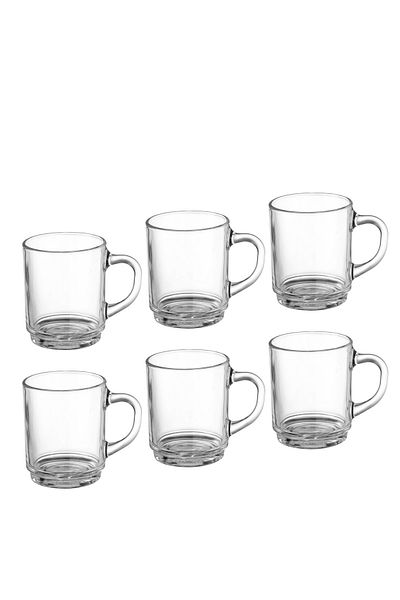 Duralex A set of 6 clear glass cups from the French company Drulex