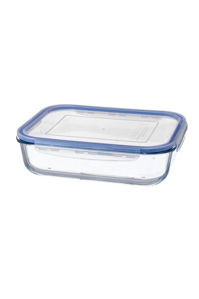 Dania صينية فرن زجاجية بغطاء بلاستيكي