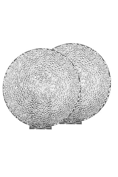 Dania Set of 6 plain white Arcopal glass dessert plates, 18 cm