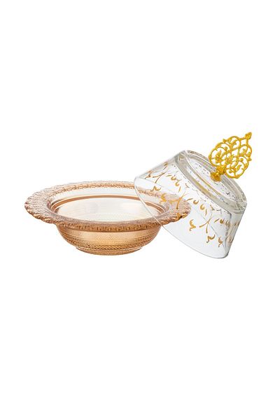 Byblos Tamreya With Date Cover And Sweets Made Of Glass And Turkish Manufacture