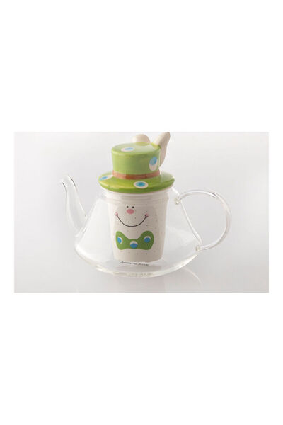 Dania إبريق شاي شفاف/أخضر