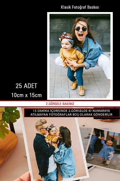 bymat 25 Pcs Classic Photo Print - 10x15 Print