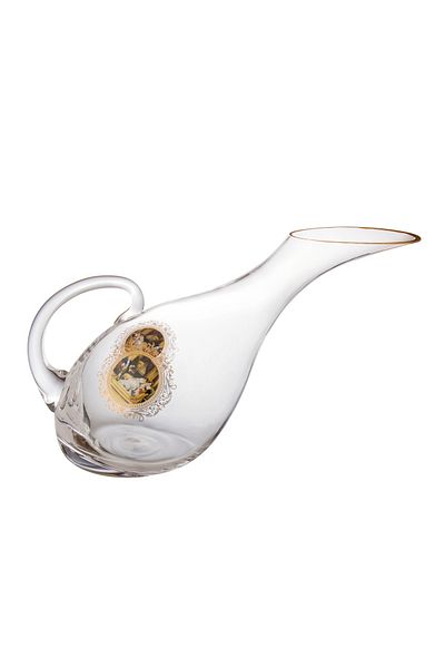 Dania Multi-use glass tumbler with medieval graphics