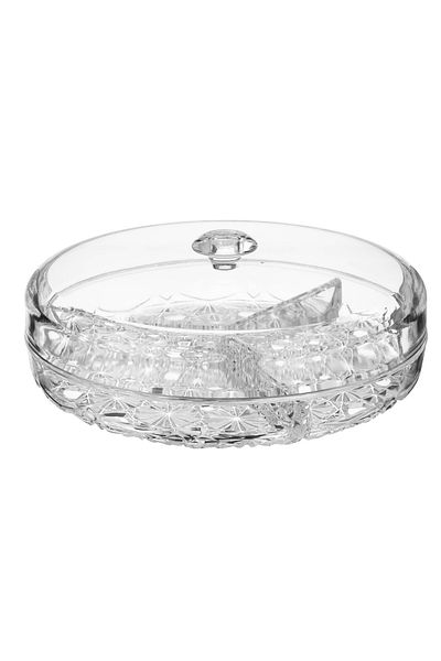 Dania Divided plate with multi use acrylic cover