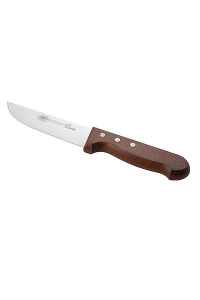 HIC Stainless Steel Knife For Cutting Meat Japanese Wood Handle Size 5