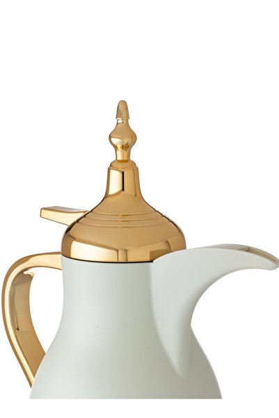 Almarhomy Nora thermos from Al-Marhoumi, 1 liter, gold and white
