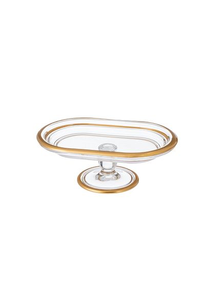 Dania Turkish glass base plate for sweets and chocolate and multi-use