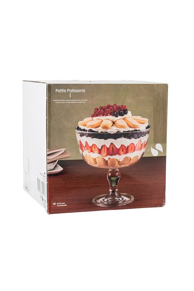 Generic A Glass Serving Dish With A Base For Sweets, Fruits And Nuts, Multi-Use, Size 22*11*22 Cm