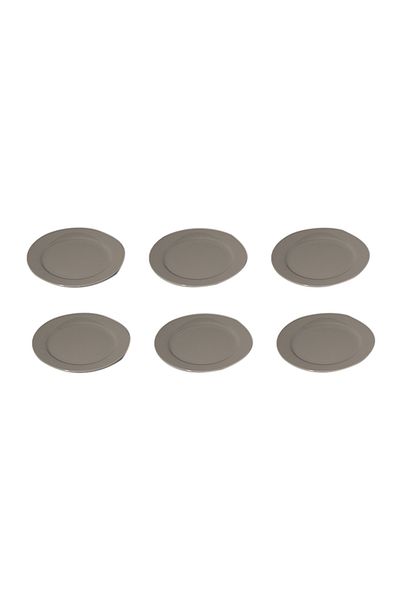 Dania 6-Piece Plate Set Grey 27cm