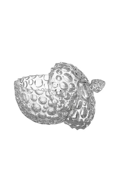 Dania Sugar bowl with glass lid for sweets and nuts, multi-purpose