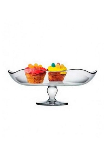 Dania Tuscany Turkish glass sweets serving dish, size 30 cm, with an attractive design
