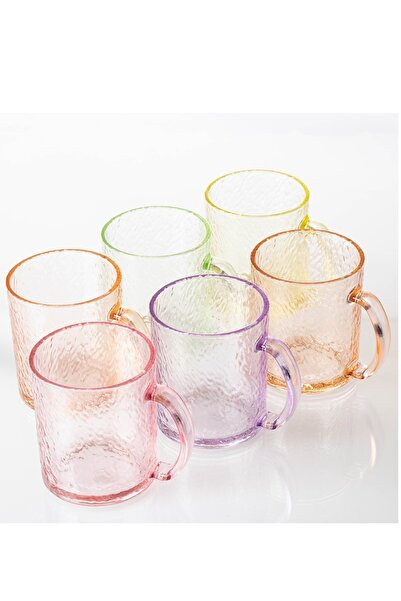 Dania مجموعة من 6 أكواب زجاجية ملونة كل قطعة بلون مختلف لتضفي المزيد من البهج...