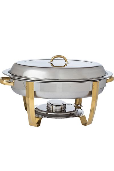 Dania Buffet plate and warmer for eating and keeping hot with a warming candle base