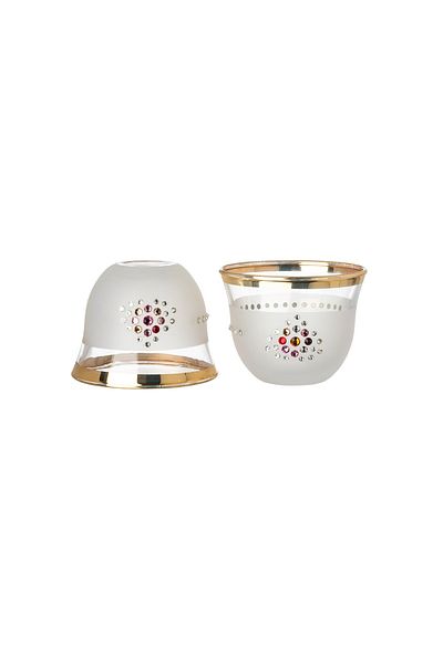 Dania A set of 12 Turkish-made Arabic coffee cups with elegant and unique designs