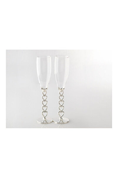 Dania كوب عصير مكون من قطعتين فضي/شفاف 5×5×25 سم