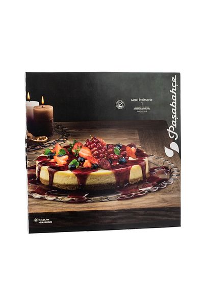 Pasabache Round Turkish glass serving dish for sweets and fruits