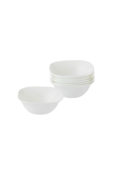 Dania Arcopal Bowl 6 Pieces, Plain White Size 12.5 cm