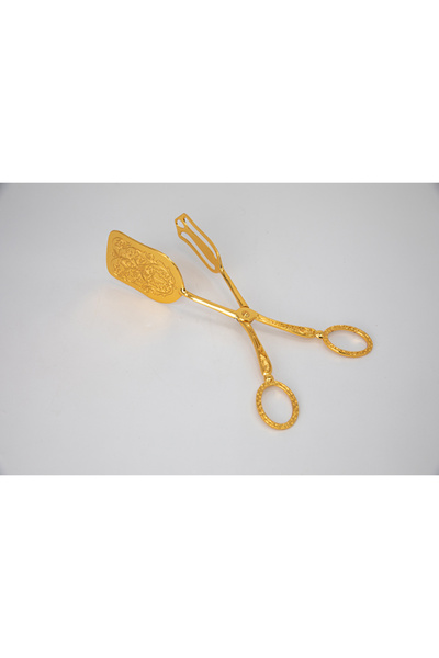 Dania ملقط الكيك المعدني باللون الذهبي