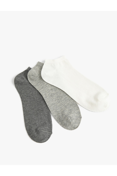 Koton Basic 3-teiliges Booties-Socken-Set