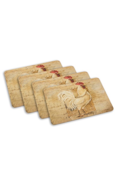 Dania A set of 4 pieces, dish insulators and decoration under the plate on th...