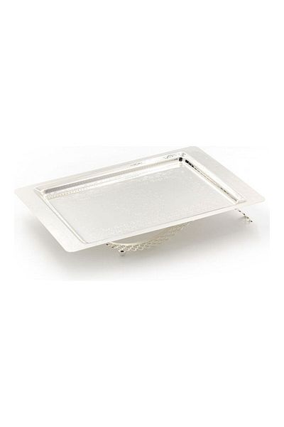 Dania Tray With Stand silver 44*28*7cm