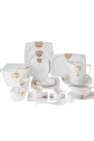 Dania Dinner set 77 pieces of luxurious porcelain, number 6 people