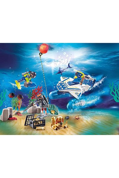 Playmobil - Calendar Craciun - Politia Sub Apa
