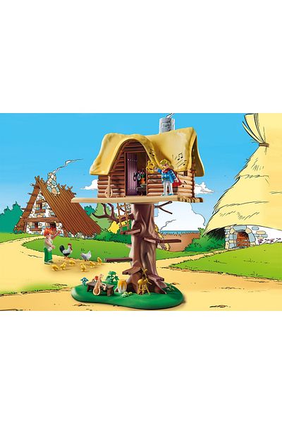 Playmobil - Asterix Si Obelix - Cacofonix Si Casa In Copac
