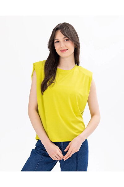 SEÇİLSTORE Yuvarlak Yaka Vatkalı Tişört