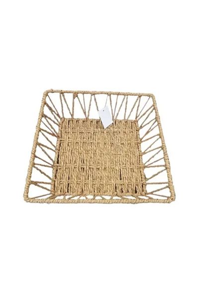 SAVA HOME COLLECTİON Τετράγωνο καλάθι από φυσική ύφανση