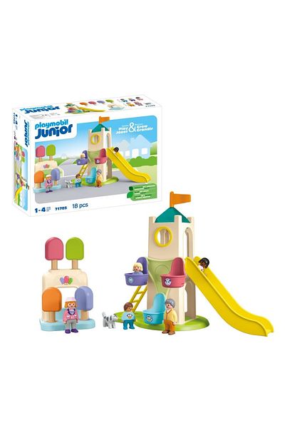 Playmobil Junior - Adventure tower with ice cream stand